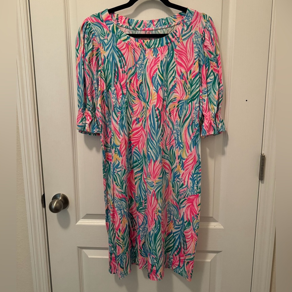Lilly Adley puff sleeve dress